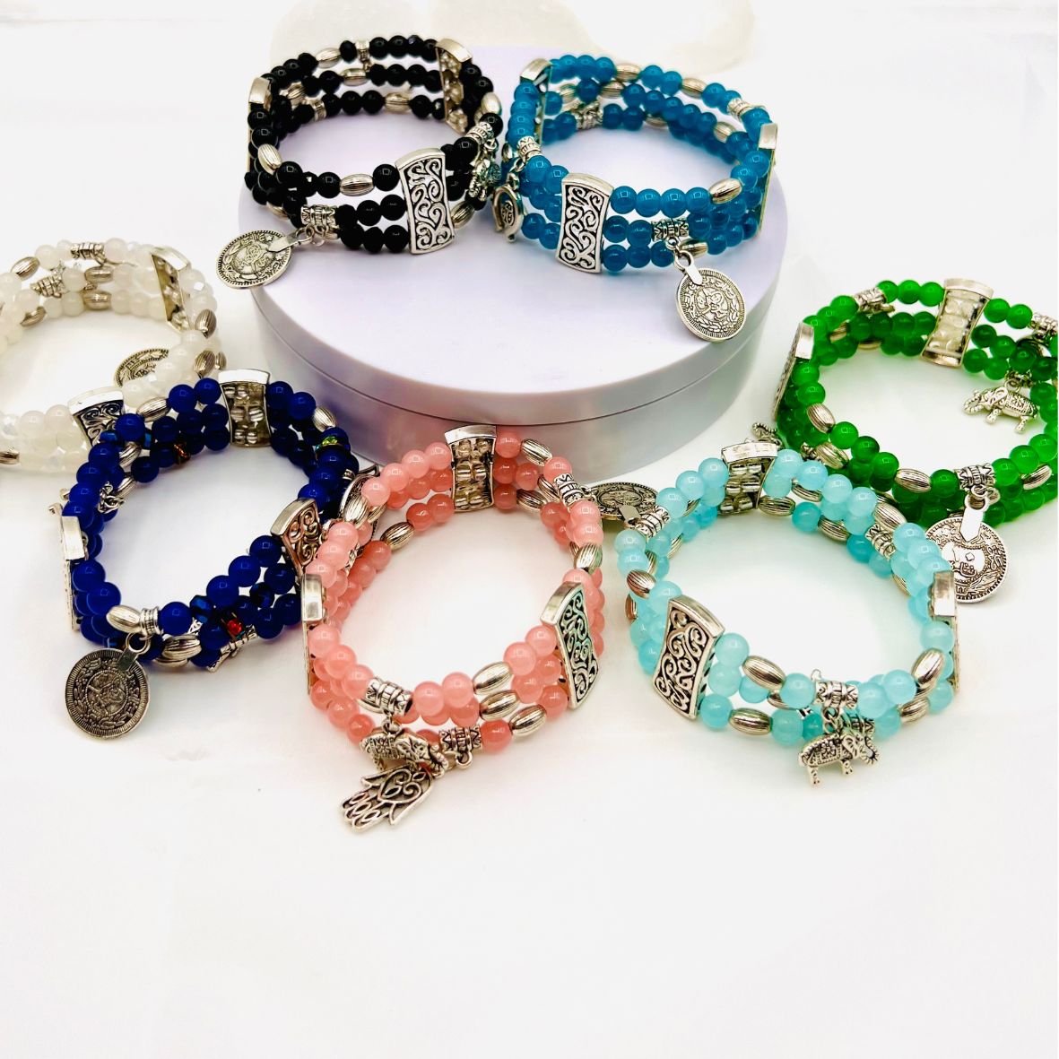 Lucky Charms Stretch Beaded Bracelet